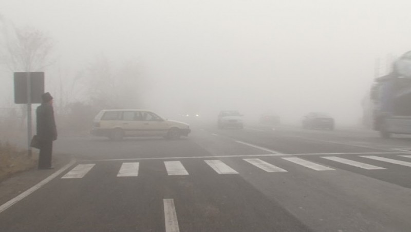 ANM: Cod galben de ceață în Botoșani, luni dimineață