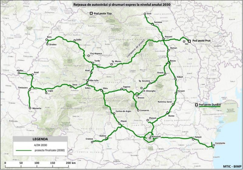 Așa va arăta România când vor fi terminate autostrăzile. Să sperăm să mai trăim până atunci