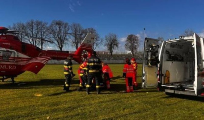 Astăzi: Botoșănean preluat de urgență de elicopterul SMURD!