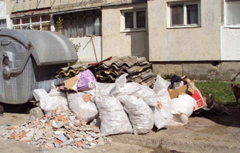 Botoșăneni „invadați” de șobolani și de mirosurile de la ghena de gunoi din „buza” blocului! (Foto)