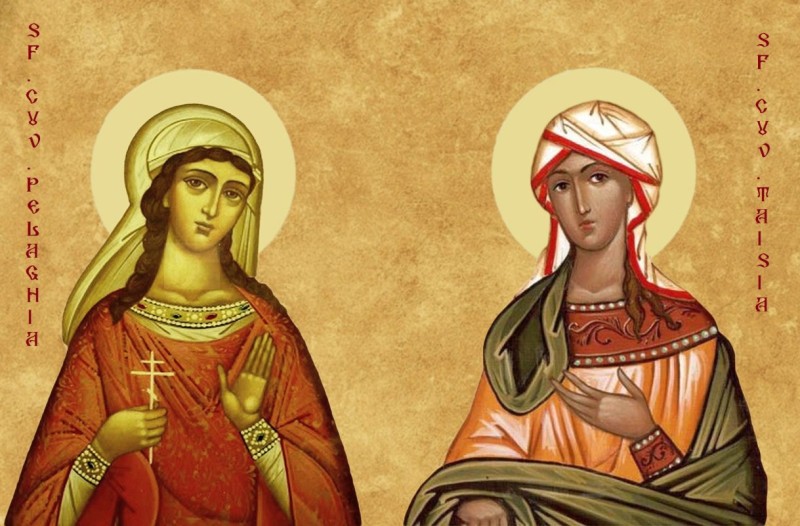Calendar ortodox, 8 octombrie: Sfintele Cuvioase Pelaghia şi Taisia