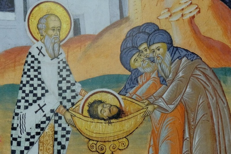 Calendar Ortodox: Odovania Înjumătăţirii Cincizecimii; A treia aflare a capului Sfântului Proroc Ioan Botezătorul (Dezlegare la peşte)
