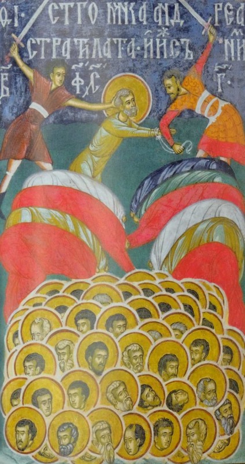 Calendar Ortodox: Sf. Mc. Andrei Stratilat, Timotei, Agapie şi Tecla