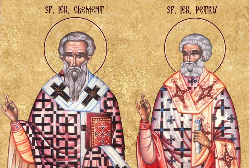 Calendar Ortodox: Sf. Sfinţiţi Mc. Clement, Episcopul Romei, şi Petru, Episcopul Alexandriei