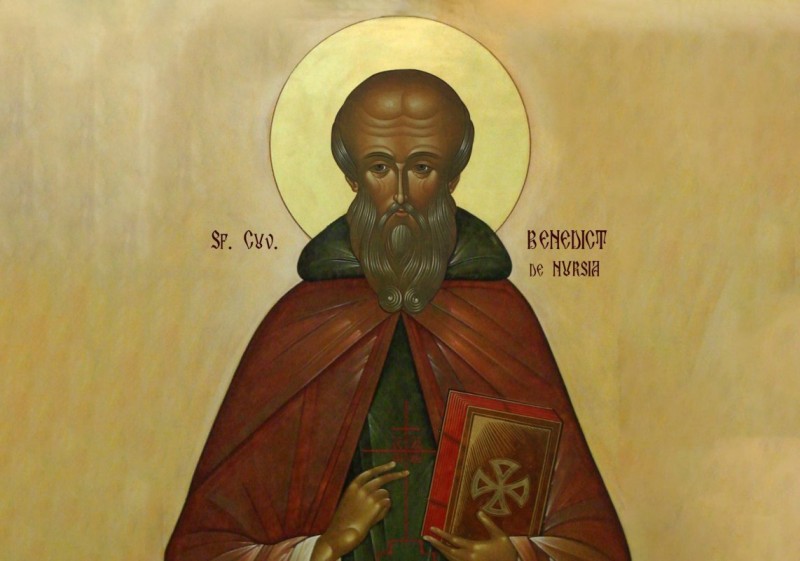 Calendar Ortodox Sfântul Cuvios Benedict de Nursia; Sfântul Sfinţit