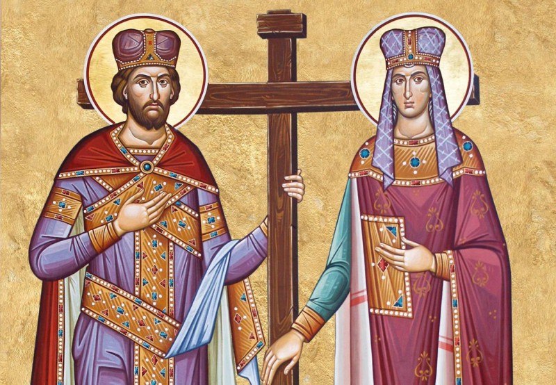 Calendar Ortodox: Sfinţii Mari Împăraţi şi întocmai cu Apostolii, Constantin şi Elena