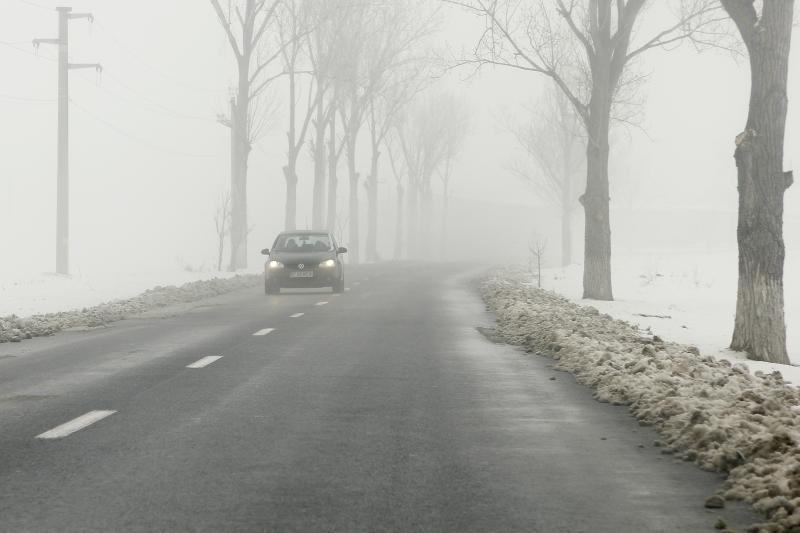 Cod galben de ceață densă în mai multe localități din Botoșani