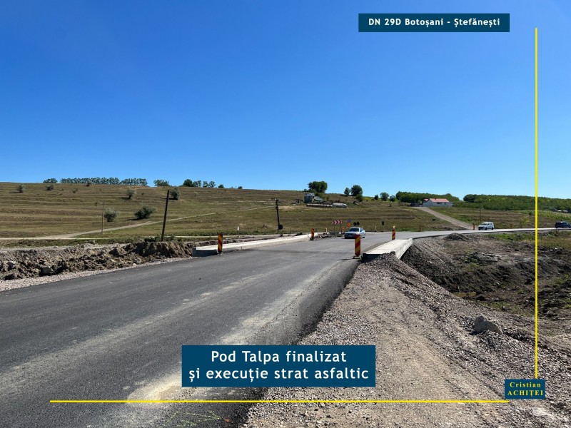 Cristian Achiței, despre DN 29D Botoșani – Ștefănești: „Există premise ca în acest an să fie turnat cel puțin un strat de asfalt pe întreaga lungime” (fotogalerie)