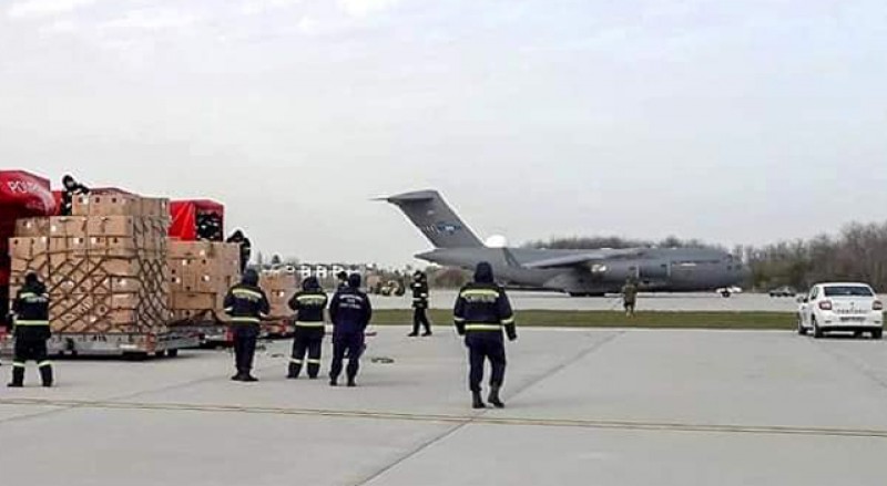 Echipamentele aduse ieri dimineață cu o aeronavă NATO din Coreea de Sud au ajuns la Botoșani