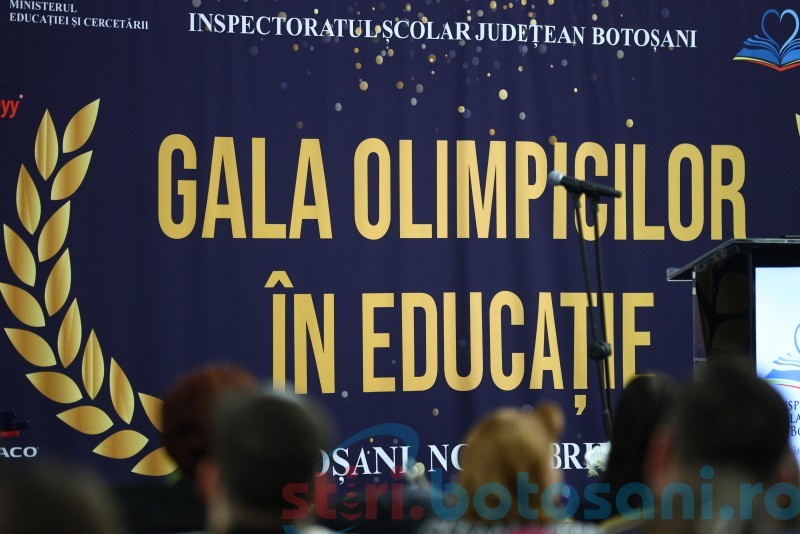 Elevii olimpici din Botoșani, premiați în cadru festiv cu un consilier al premierului Bolojan, antreprenori și autorități botoșănene! (Foto, Video)