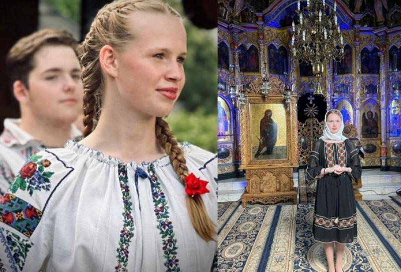 Fetița din Germania cu rădăcini în Vorona, care a descoperit frumusețea ortodoxiei: ”Cântările bizantine sunt foarte frumoase pentru cei care le înțeleg” (Foto, Video)