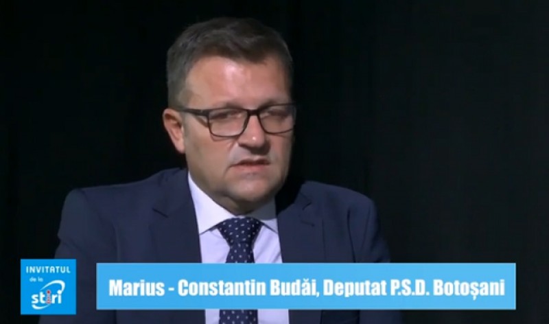 Invitatul de la Știri - Marius Constantin Budăi, deputat P.S.D. Botoșani 