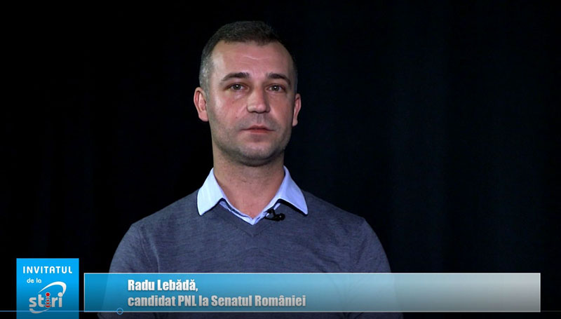 Invitatul de la Știri – Radu Lebădă, candidat PNL Botoșani la Senatul României