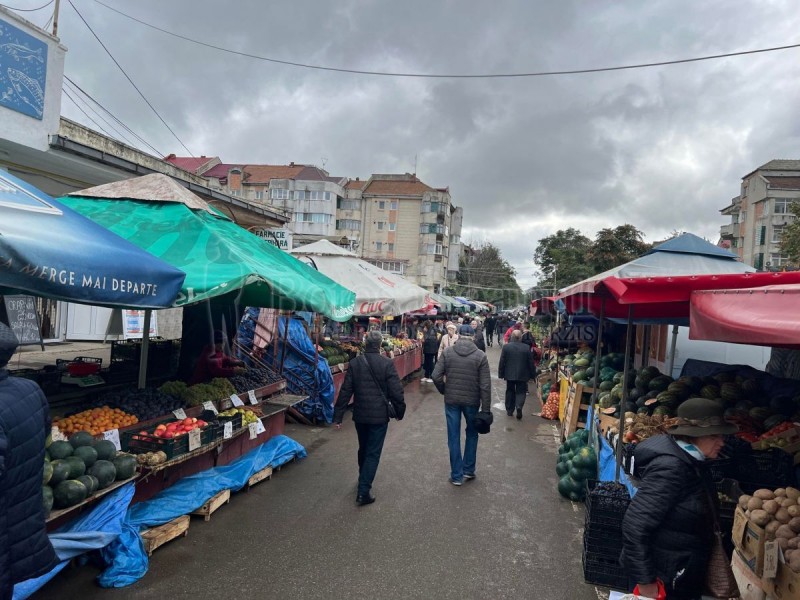 Mai mulți cetățeni care vindeau produse la negru în piața din Havârna au fost amendați de polițiști