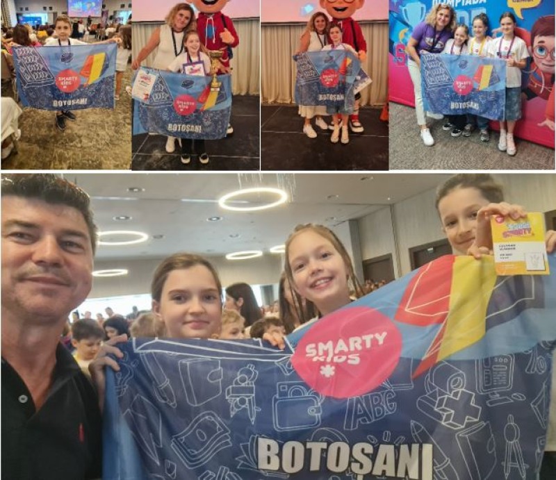 Micile genii botoșănene au strălucit la Olimpiada Națională de Aritmetică Mentală! (Foto)