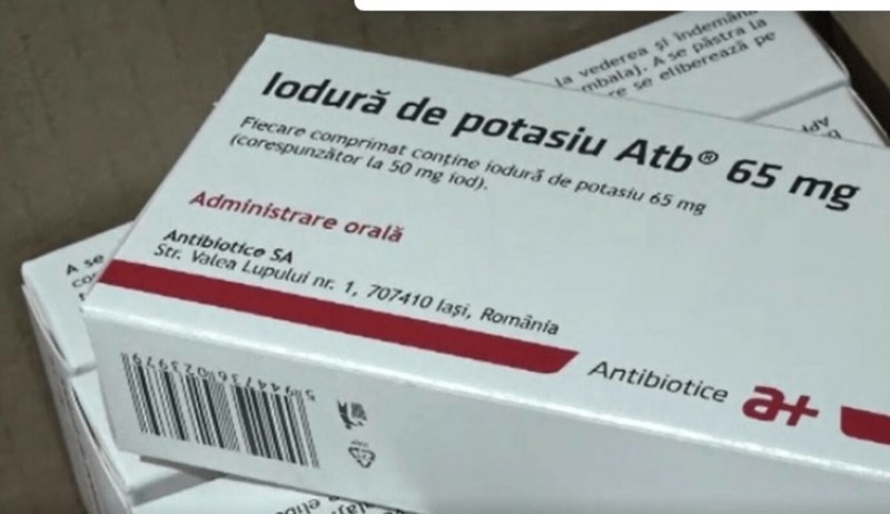 Ministerul Sănătății nu mai distribuie populației pastilele de iodură de potasiu