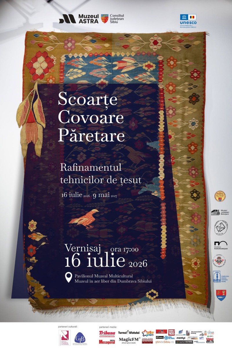 Muzeul Județean Botoșani participă la o expoziție națională organizată la Muzeul ASTRA din Dumbrava Sibiului!