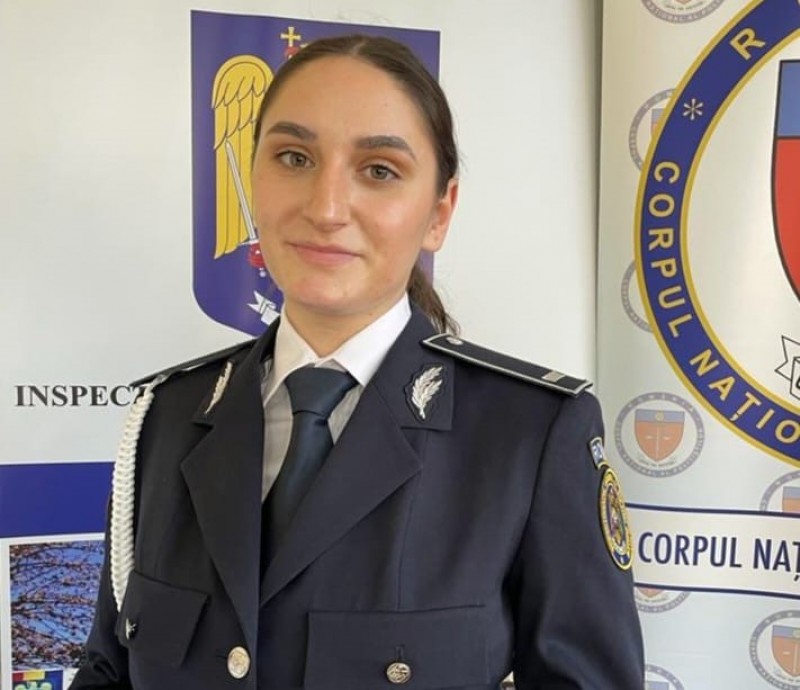O botoșăneancă a obținut cea mai mare medie la absolvirea Școlii de Poliție