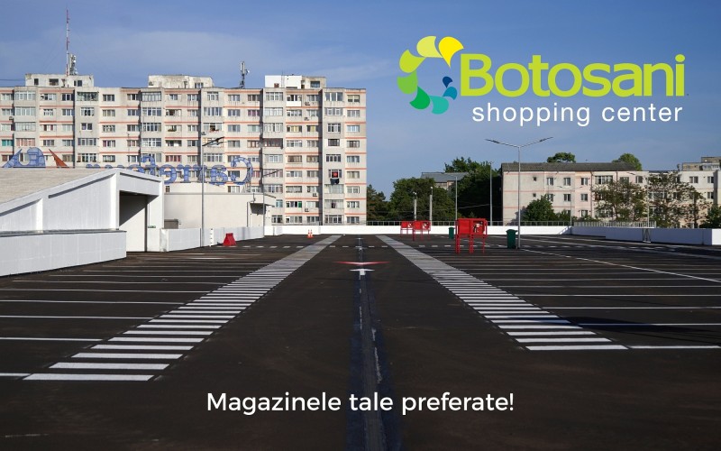 (P) Deschiderea celei mai mari parcări din Botoșani - peste 500 locuri de parcare oferite de un centru comercial comunității
