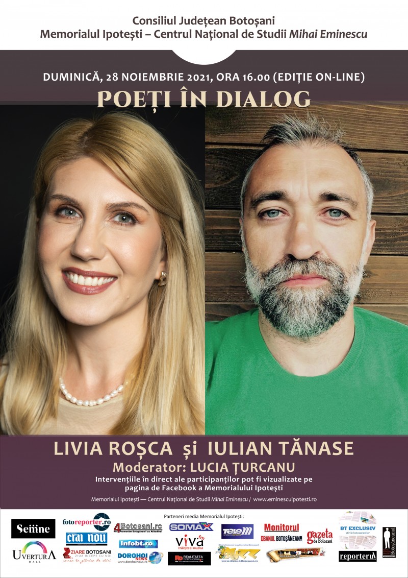 Poeți în dialog la Ipotești cu Livia Roșca și Iulian Tănase