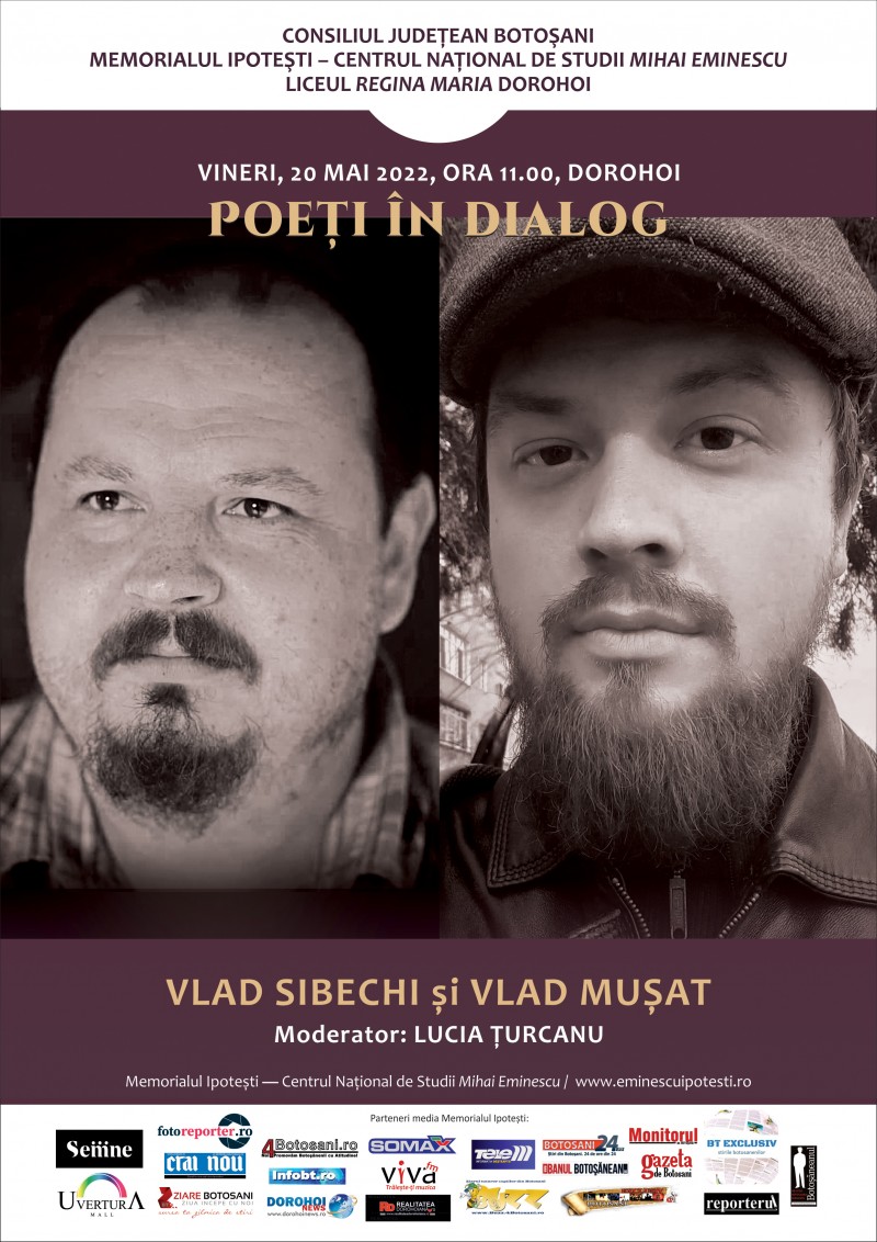 Poeți în dialog la Memorialul Ipotești: Vlad Sibechi și Vlad Mușat