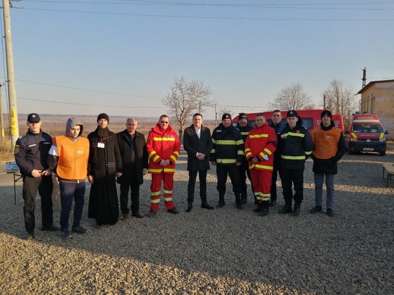 Prefectul Sorin Cornilă a vizitat centrele de refugiați și punctele de trecere a frontierei din județ (fotogalerie)