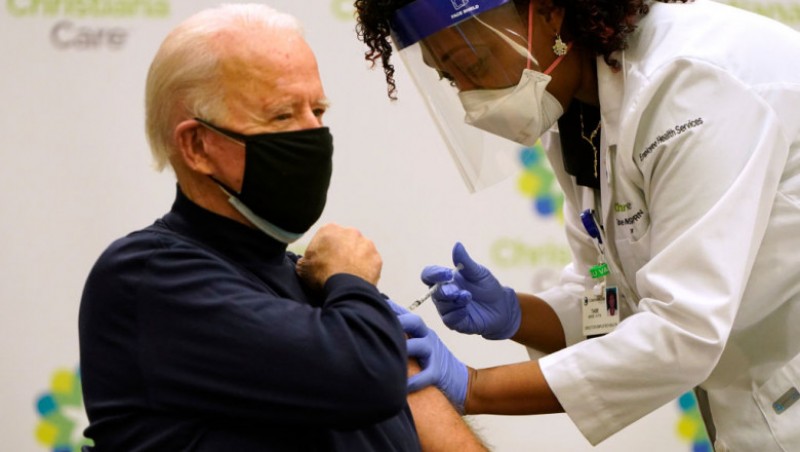 Președintele ales al SUA, Joe Biden, s-a vaccinat împotriva COVID-19