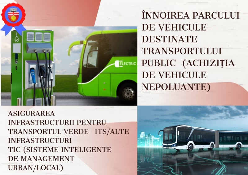 Primăria a depus proiecte de 12,5 milioane de euro prin PNRR. Este inclusă achiziția a 11 autobuze electrice