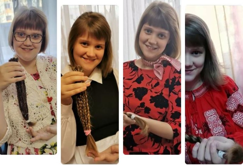 Răscolitoare lecție de viață: Pentru a cincea oară, Alexandra și-a donat părul în folosul copiilor bolnavi!