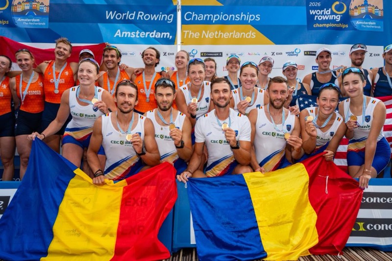 ROMÂNIA DE AUR! Trei titluri mondiale, un record mondial și o pagină de ISTORIE scrisă la Amsterdam! (Foto)