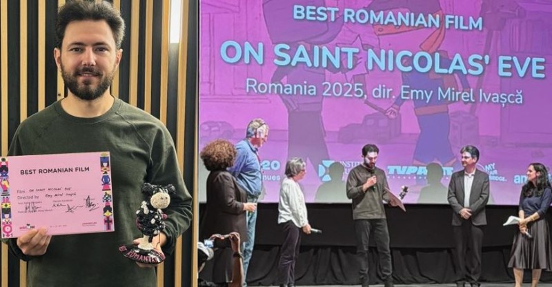 Succes botoșănean la Animest: Emy-Mirel Ivașcă a obținut Premiul pentru Cel mai bun film românesc! (Video)
