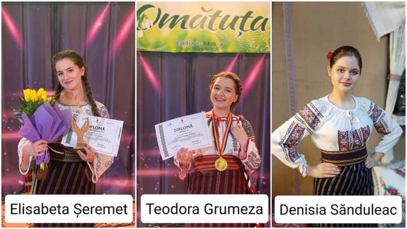 Trei tinere artiste din Botoșani au fost premiate la Festivalul Național de Interpretare a Muzicii Populare „Omătuta” (fotogalerie)