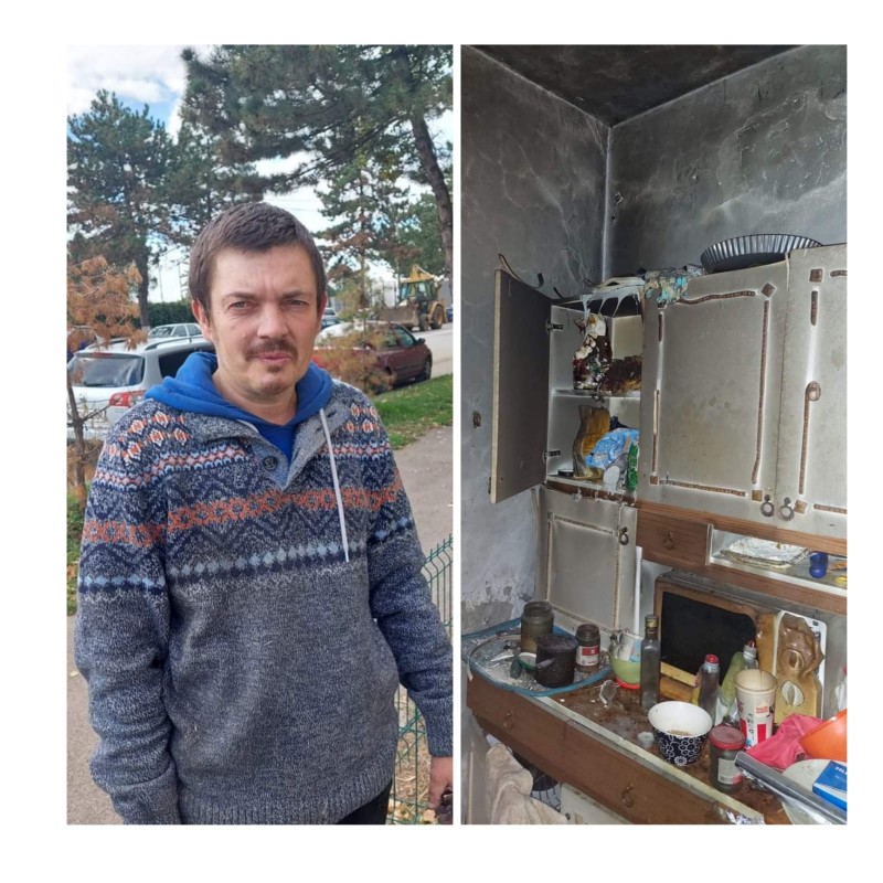 Un preot din Botoșani face apel la populație, pentru ajutorarea unui tânăr a cărui locuință a fost mistuită de flăcări (fotogalerie)