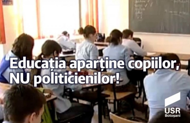 USR Botoșani dezaprobă deciziile Inspectoratului Școlar. „Conducerea a procedat dictatorial”