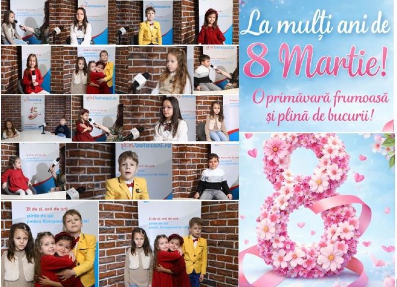 VIDEO – Mesaje de la pici pentru mămici: ”E ziua ta, mămico, în dar ți-am adus inima!”